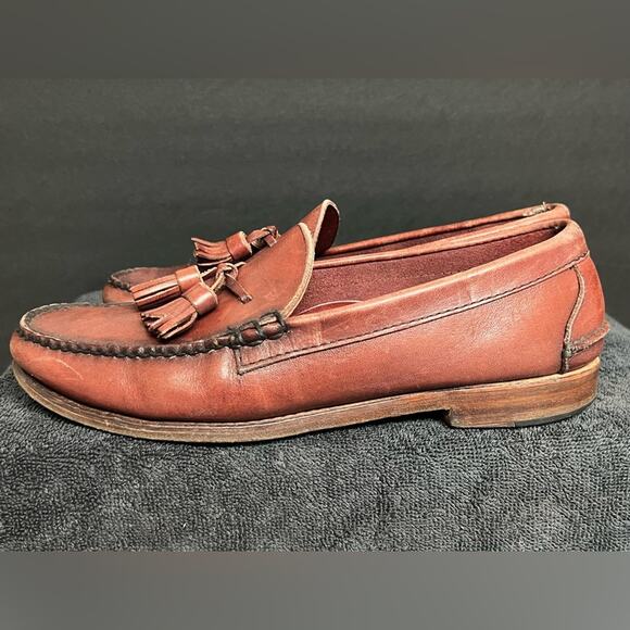 Rancourt & Co. SIZE 9 Brown Leather Penny Loafers Shoes, Handsewn, Made in USA - Picture 2 of 11